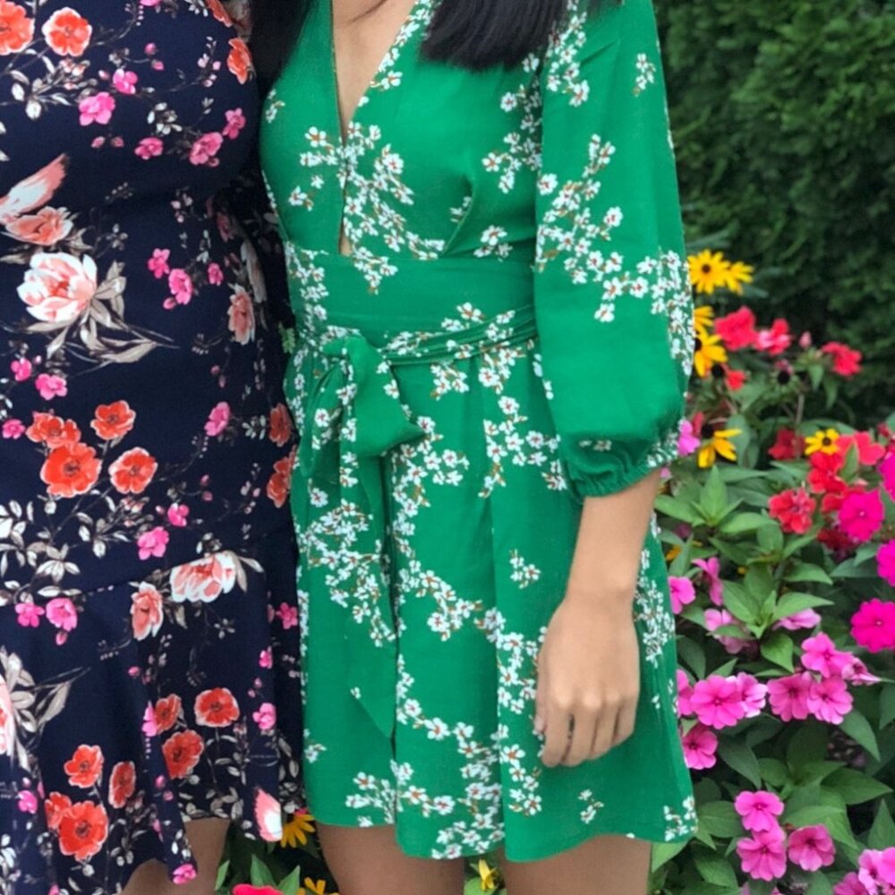 FAITHFULL Margot Floral Button-Front Dress